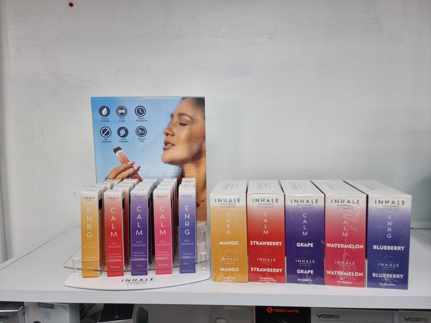Blueberry Inhaler Inhale Vitamins: Complete Range Of Flavoured Vitamin B12 inhalers